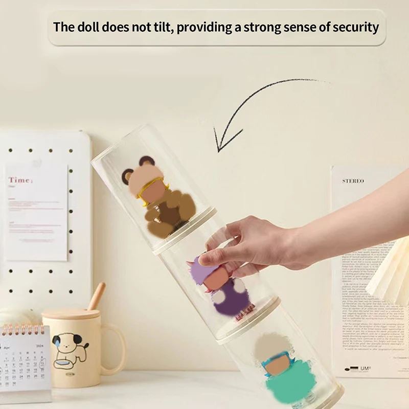 Kotak Penyimpanan Pajangan Kotak Buta Tahan Debu Transparan Akrilik Penyimpanan Mainan Buatan Tangan Lemari Pajangan Organisasi