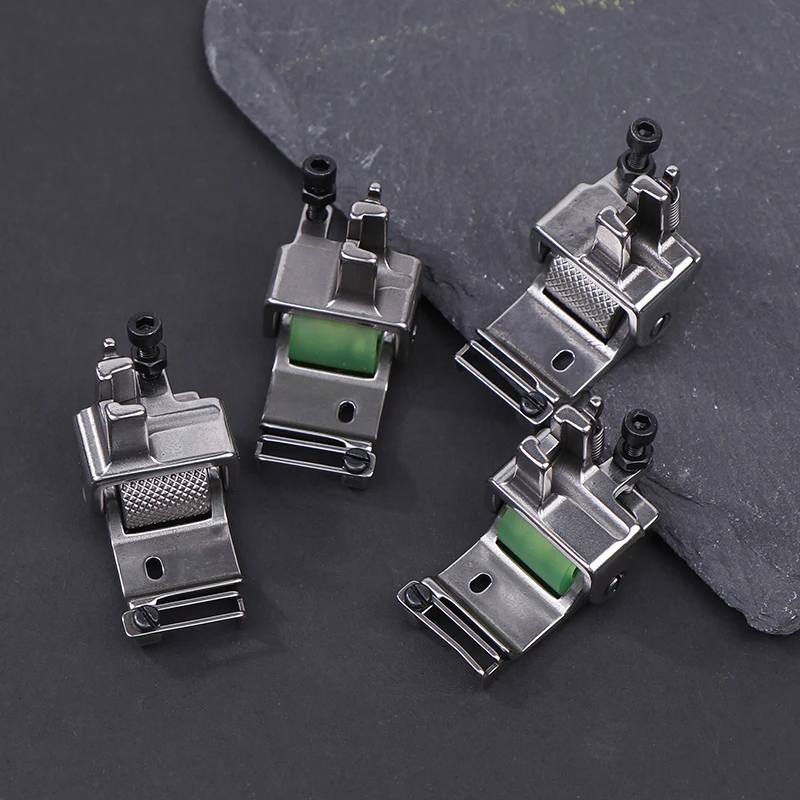 X6 Roller Hemming Presser Foot Left Right Edge Positioning Open Line Crimping Multi-Purpose Presser Foot For Apparel Machine