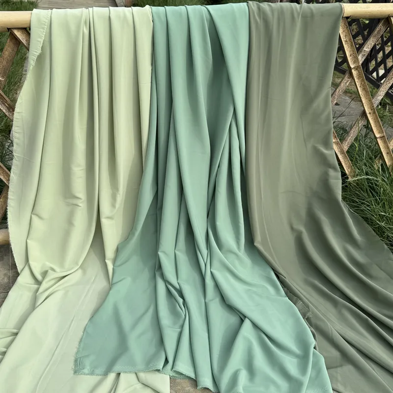 

Stretch Fabric Green Background Wedding Scene Setting Curtain Decoration Material for Dress Clothing Tablecloths