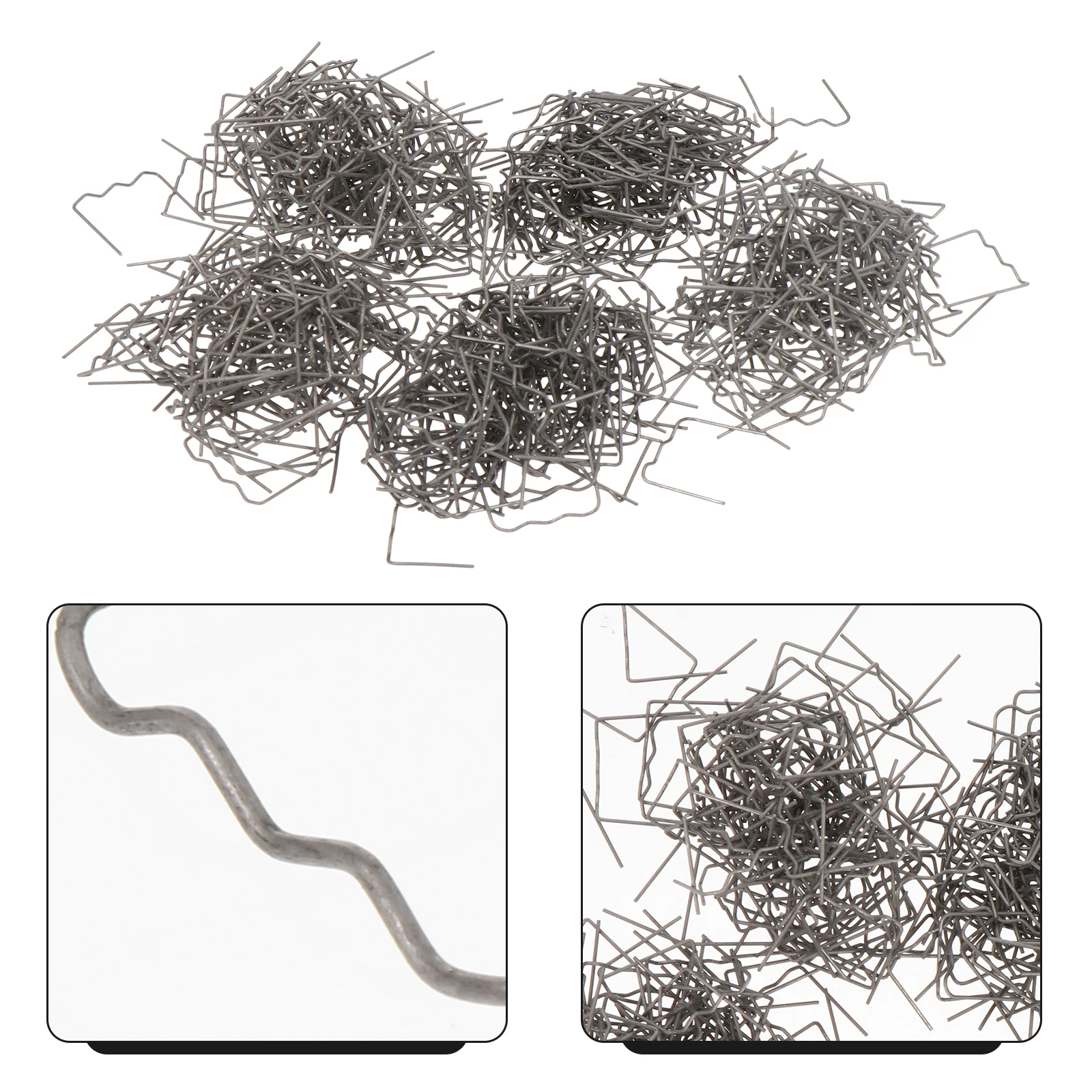 

500pcs Silver Automotive Welding Studs Wire Patches Hot Staple Wave Rod Metal Repair Accessory 06mm Plastic Fix