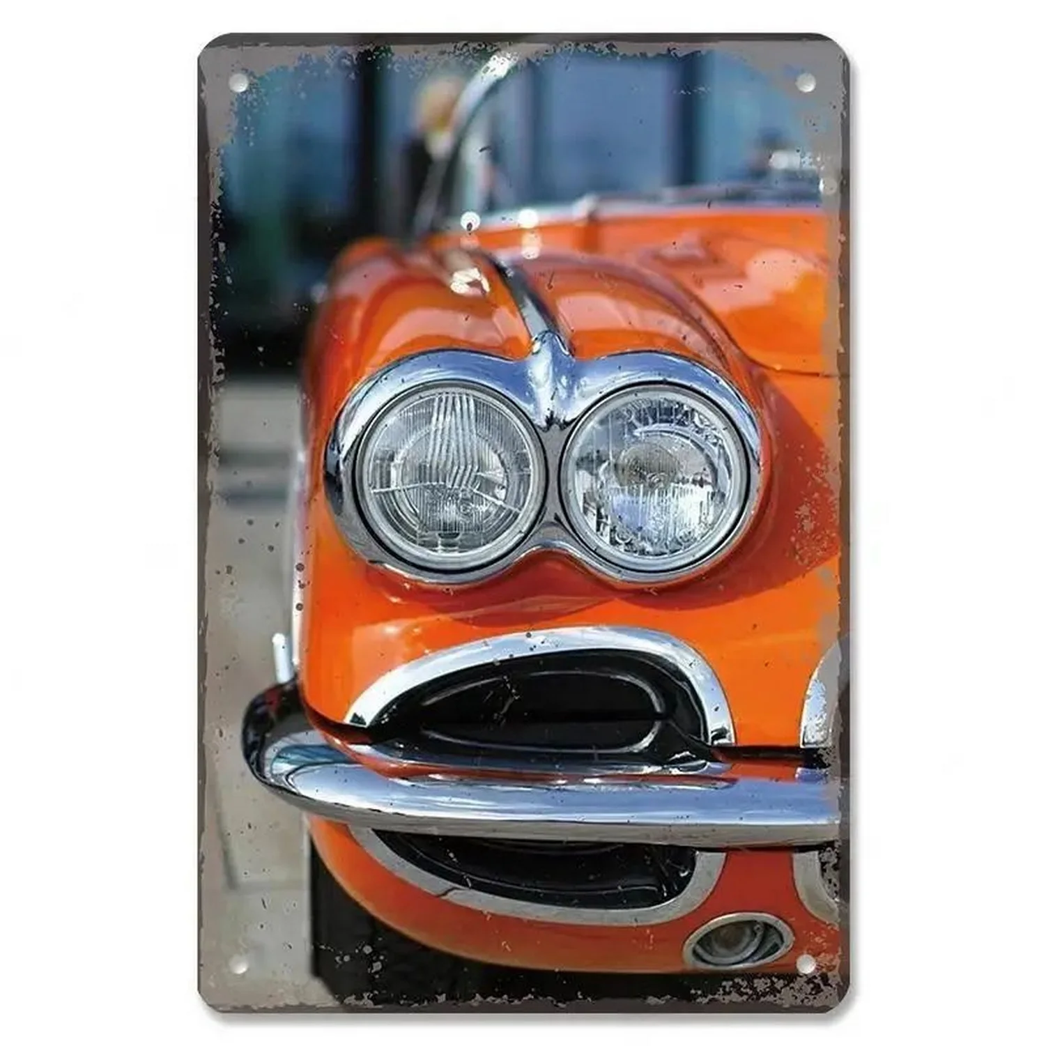 Pinup Classic Cars Metal Tin Signs Wall Art Posters Plate Vintage Wall Decor for Game Room Bars Man Cave Cafe Clubs Garage Retro