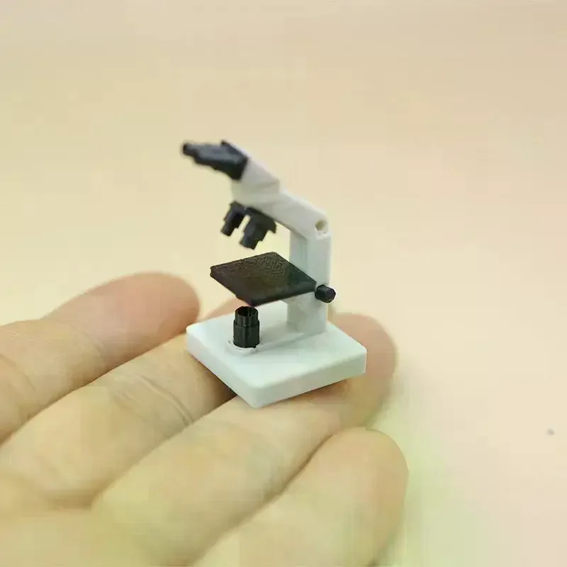Microscope Model With Realistic Design Perfect For Dollhouse Decor Sand Table Building Photo Props Mini
