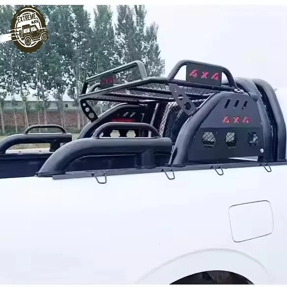 For Universal 4x4 Steel Roll Cage for Pickup Trucks, Designed for Maximum Durability and Off-Road Performance