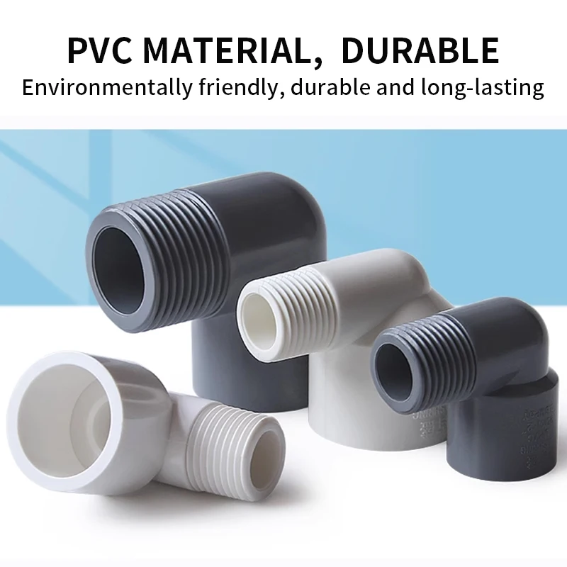 PVC 90° Connector 20 25 32mm To 1/2