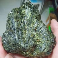 Natural Green Tourmaline Stone Raw Mineral Specimen Gemstones Healing Teaching Room Decor Collect Reiki Crystals And Rock Stones