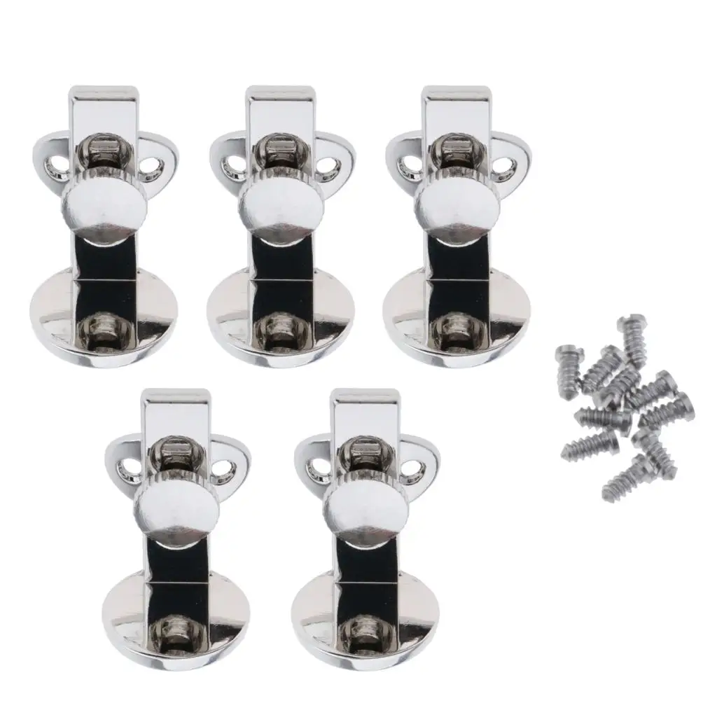 5pcs Adjustable Clarinet Thumb Rest Finger Protector w/ Screws Woodwind Parts Accessories for Clarinet