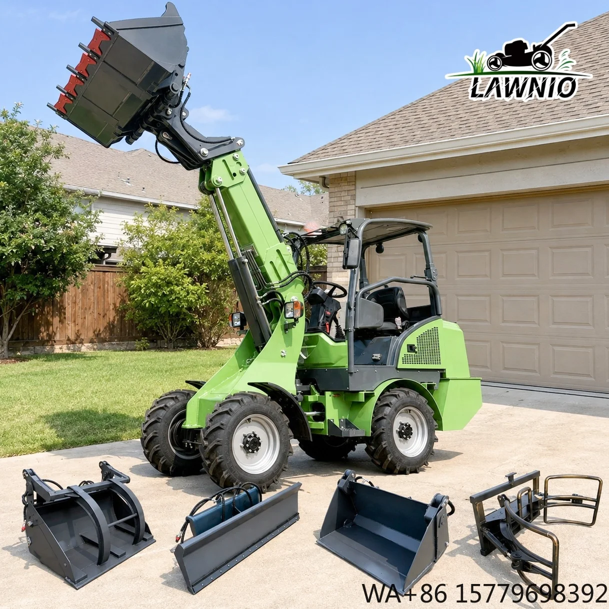 Free Shipping Telescopic Arm Loader  Telescopic Boom Low Noise Operation for Fertilizer Handling Telescopic Loader