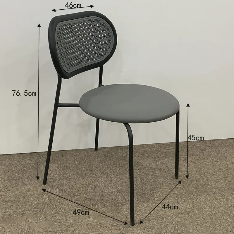Modern Nordic Dining Chairs Desk Designer Plastic Mobile Luxury Living Room Chair Adults Silla Comedor Home Furniture image 2