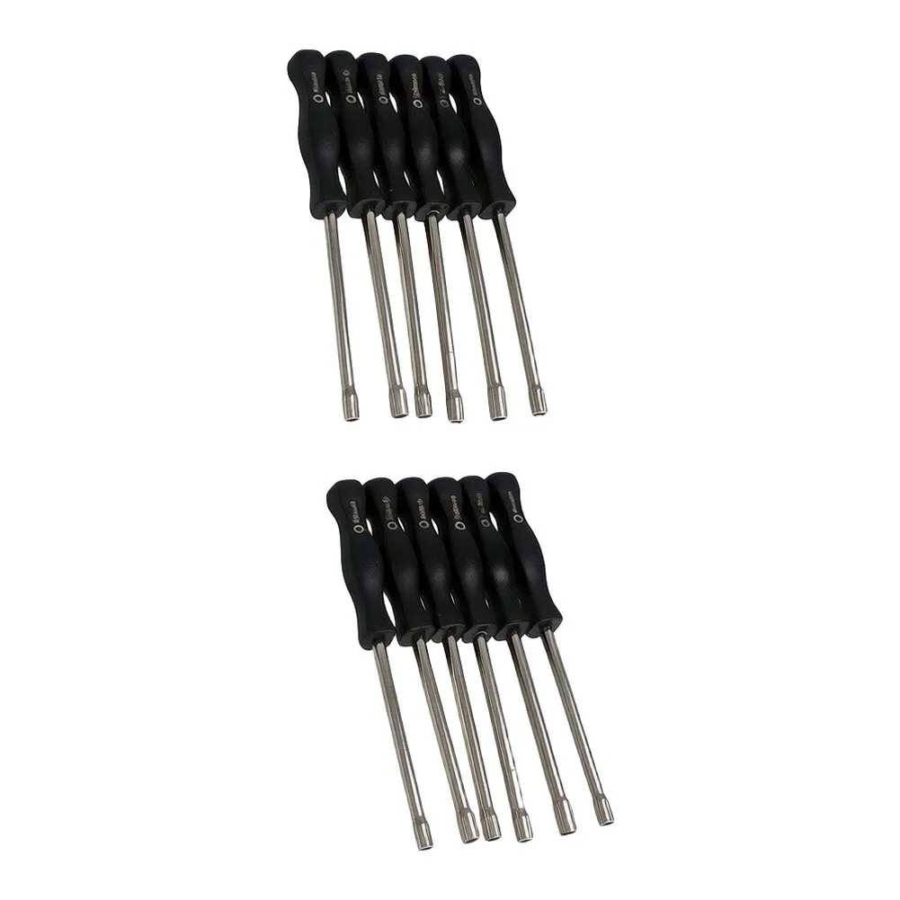 Carburetor Adjustment Tool Set 6 pcs for Lawn Mowers and Small Engines with Compact Size 16.5 cm and Black Finish