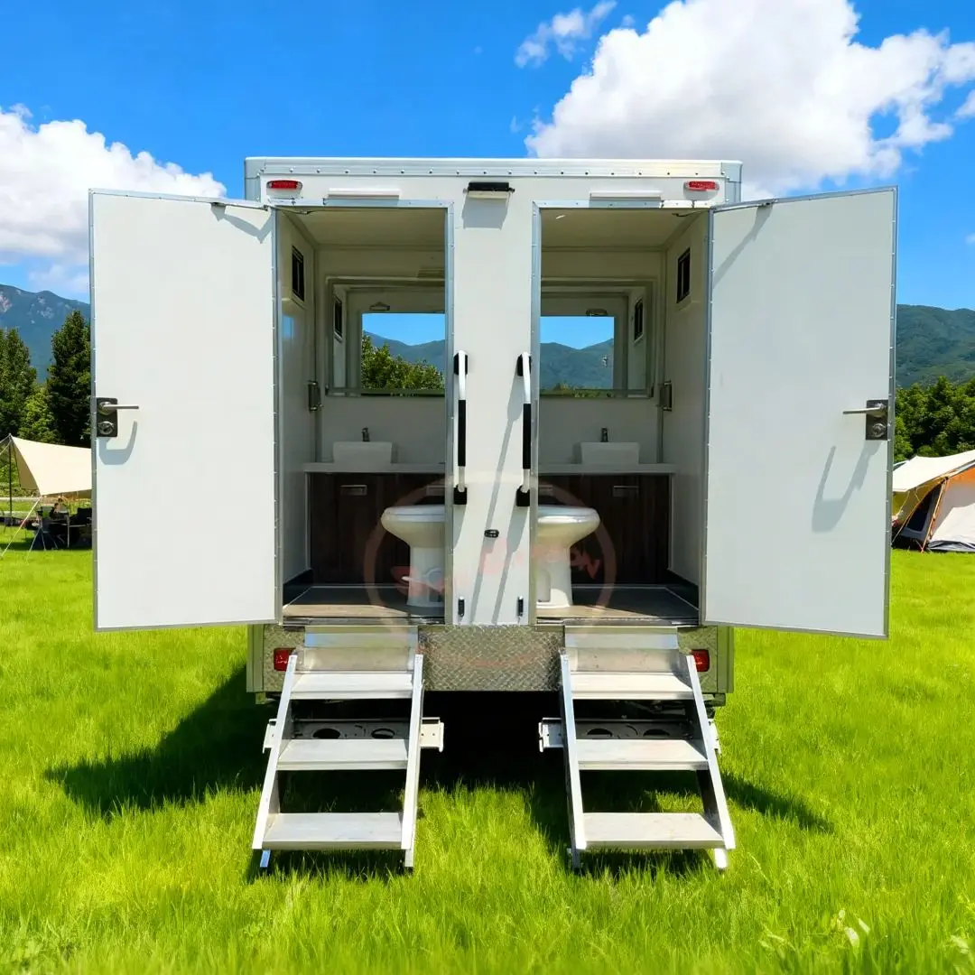 

Multi-Cabin Mobile Toilet Trailer for Large-Scale Events Specialized for Concerts And Marathons with On-Demand Expansion