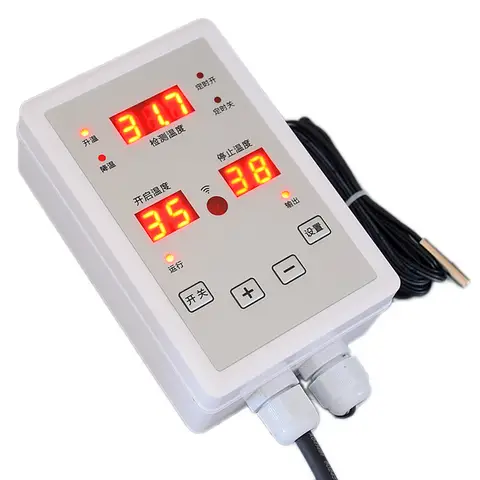 Ventilation HS-670 de serre de ferme refroidissant le contrôleur électronique imperméable de température d'affichage numérique de tingDigital