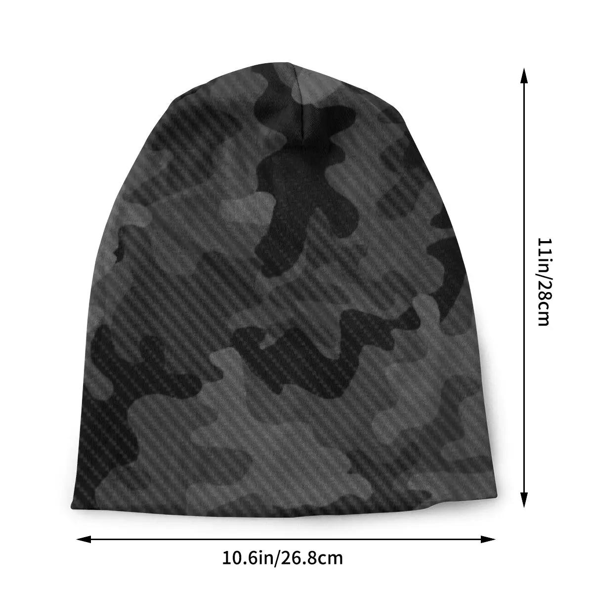 Bonnet Hats Men Women's Thin Skullies Beanies Hat Carbon Camouflage Design Autumn Spring Warm Cap Street Caps