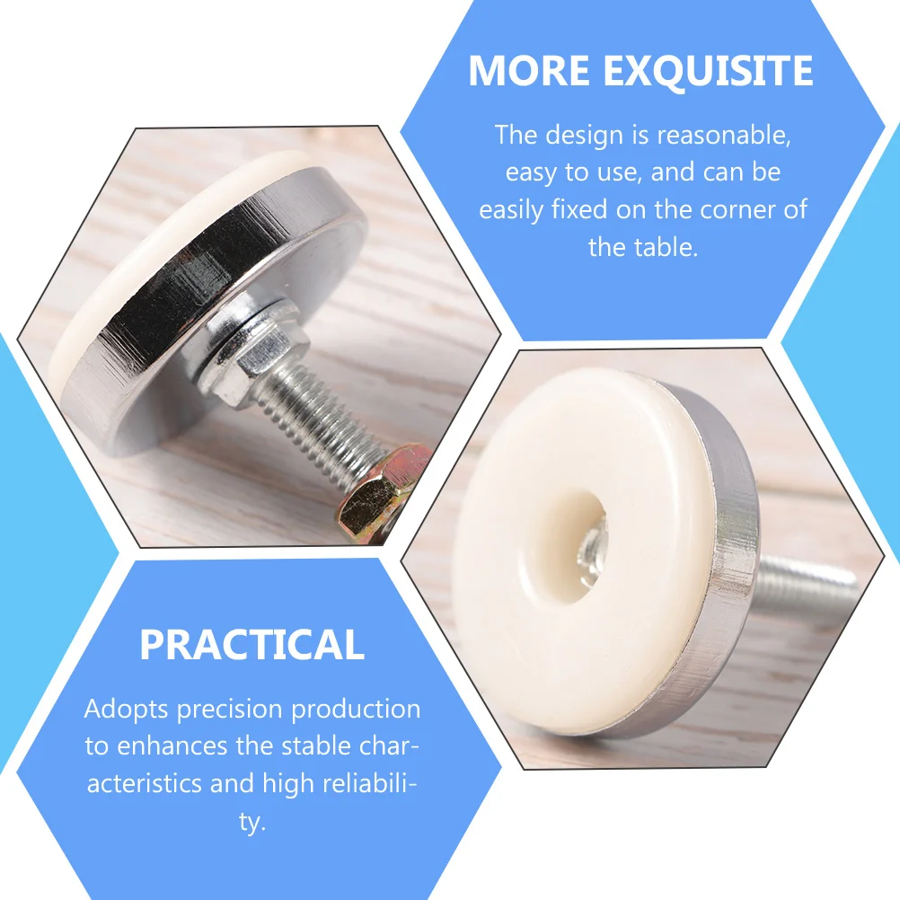 

6pcs Furniture Feet Pads Heavy Duty Levelers Adjustable Legs Non Slip Floor Protectors for Chair Table Cabinet Bookshelf Long