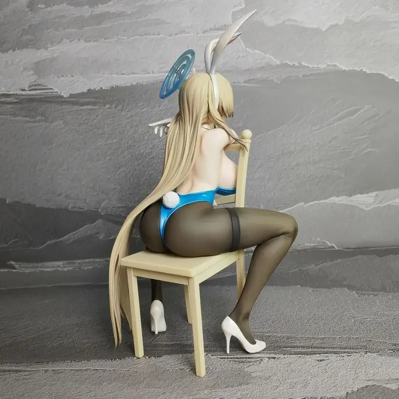 Nowa niebieska figurka archiwum Ichinose Asuna Anime Bunny Girl pcv figurka zabawka gra statua dorosły model kolekcjonerski lalka