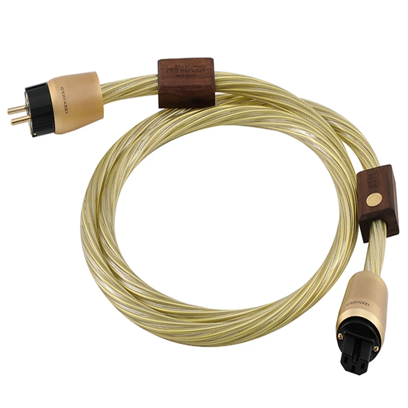 Nordost Odin hifi power cable audio pure copper fever power cord gold-plated us and EU  standard plug