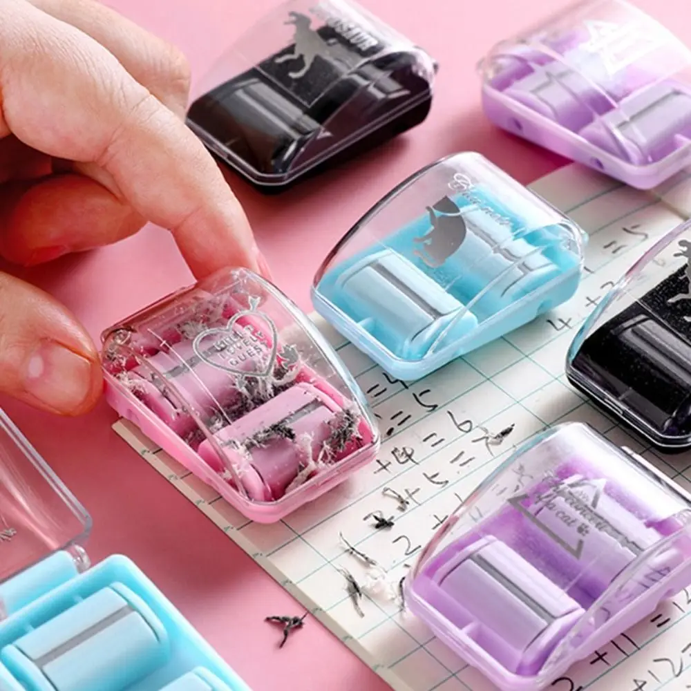 منظف الغبار اليدوي الصغير مع ممحاة ممحاة الفتات لهواة جمع كنس سطح المكتب مكنسة كهربائية أدوات مكتبية إبداعية #3