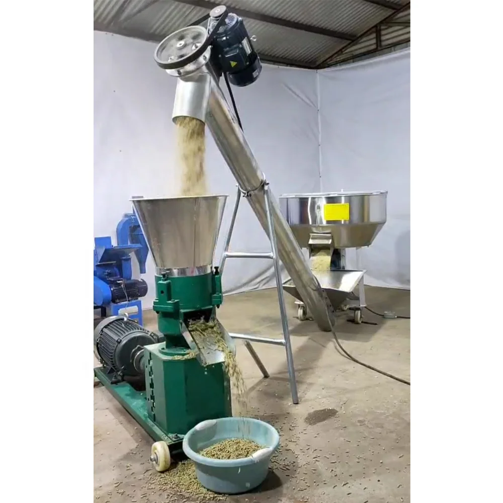 Animal Poultry Fish Feed Processing Machines Wood Pellet Mill Making Machine