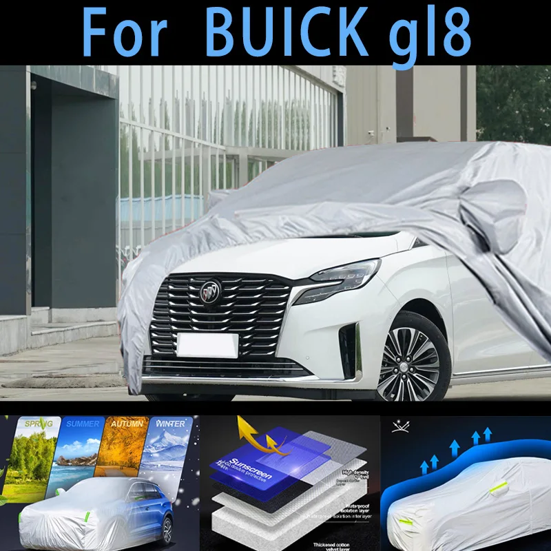 

For BUICK gl8 Outdoor Protection Full Car Covers Snow Cover Sunshade Waterproof Dustproof Exterior Car cover protection