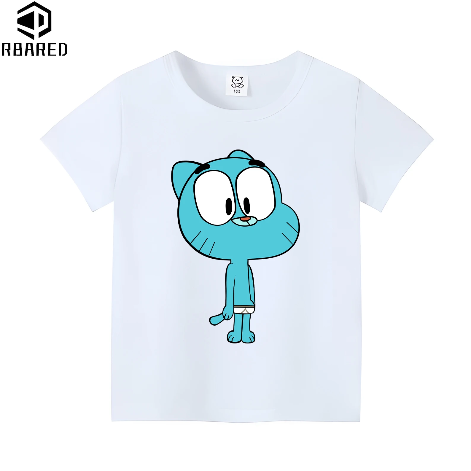 2024 Kids Clothes The Amazing World of Gumball 100% Cotton Children\'s -shir T Shirt Tops High Child Nezuko Girls Short Sleeve