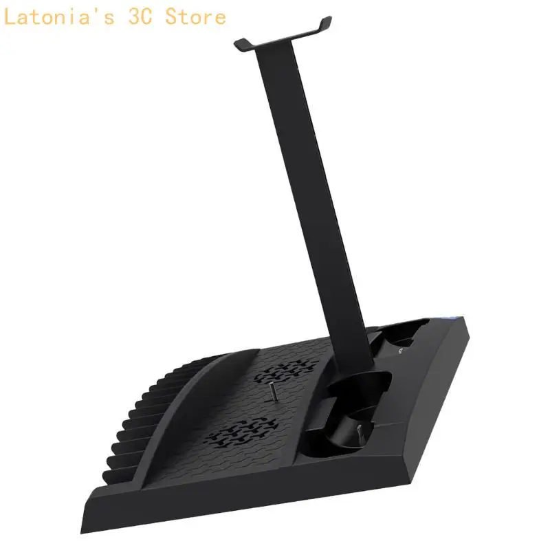 

X3UB Gaming Organizers Vertical Consoles Stand With Cooling Systems, Controller Charging And Headsets Stand for P5 Consoles