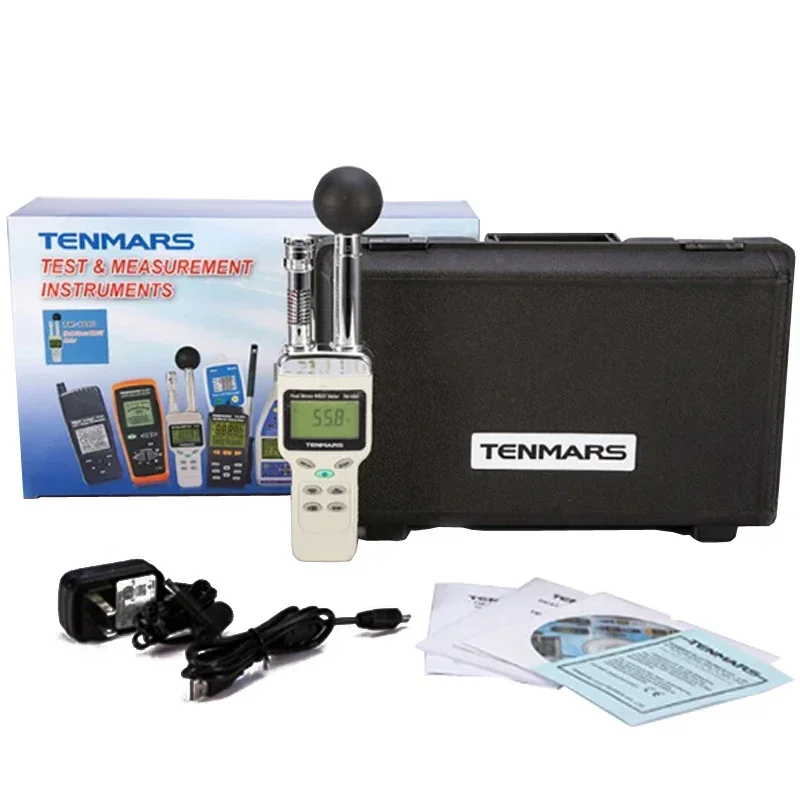 TENMARS TM-188 TM188 HEAT STRESS WBGT METER Temperature and Humidity Meter Digital WBGT Tester