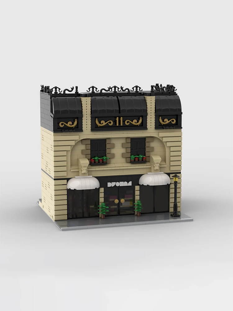 Hot 2419 PCS MOC City Views Modular Old Dress Shop Building Block Diy Educational Assembly Kids Toy Christmas Birthday Gifts