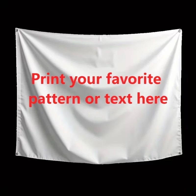 Any Size Custom Banner Flag Decoration Birthday Graduation Ceremony Festival Event Outdoor Decoration Shop Promotional Display