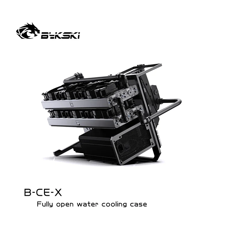 Granzon Open Frame Chassis Distro Plate Water Cooling Computer Case Vertical Horizontal, DIY Display B-CE-X