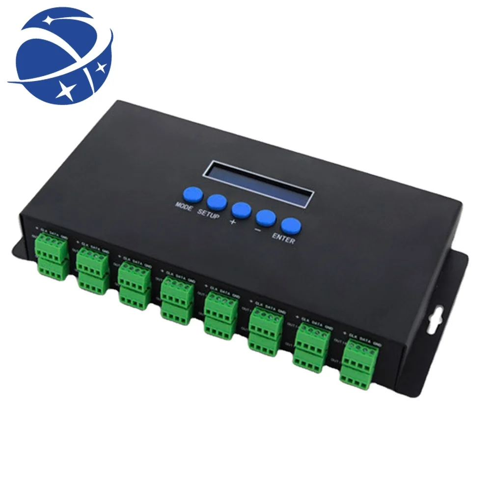 

yyhc 16 channels ARTNET-SPI DMX512 controller magic color SPI/DMX pixel light for stage lighting SPI data