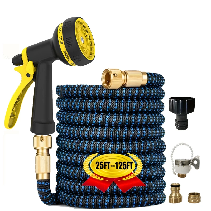 

Expandable Water Hose Car Wash Hose Water Gun Hose Garden Sprayer Gardening Watering Hose Irrigation Tools FLOWERS SPRAL