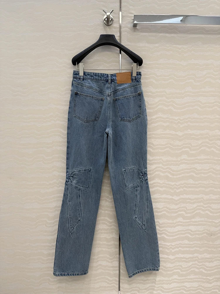 SVORYXIU Autumn Winter 2025 New style Retro Style Bow Jeans series Button Pocket Zipper Design Woman Leisure black Jeans