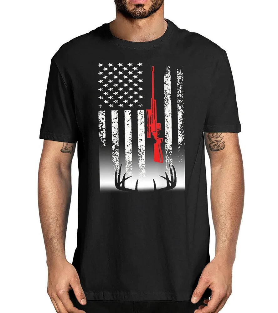 Deer Hunting T-Shirt American Hunters T-shirt Us Flag Shirt Hunters Gift Anime Graphic T-shirts Y2K Tops New Arrival