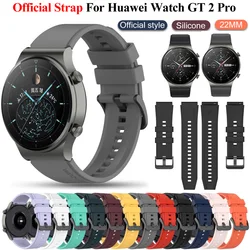 Correa de silicona oficial para Huawei Watch Gt 2 Pro, repuesto de 20 y 22mm, Correa deportiva para Huawei Watch 4, 3, Gt2, 3, GT3Pro, 46mm