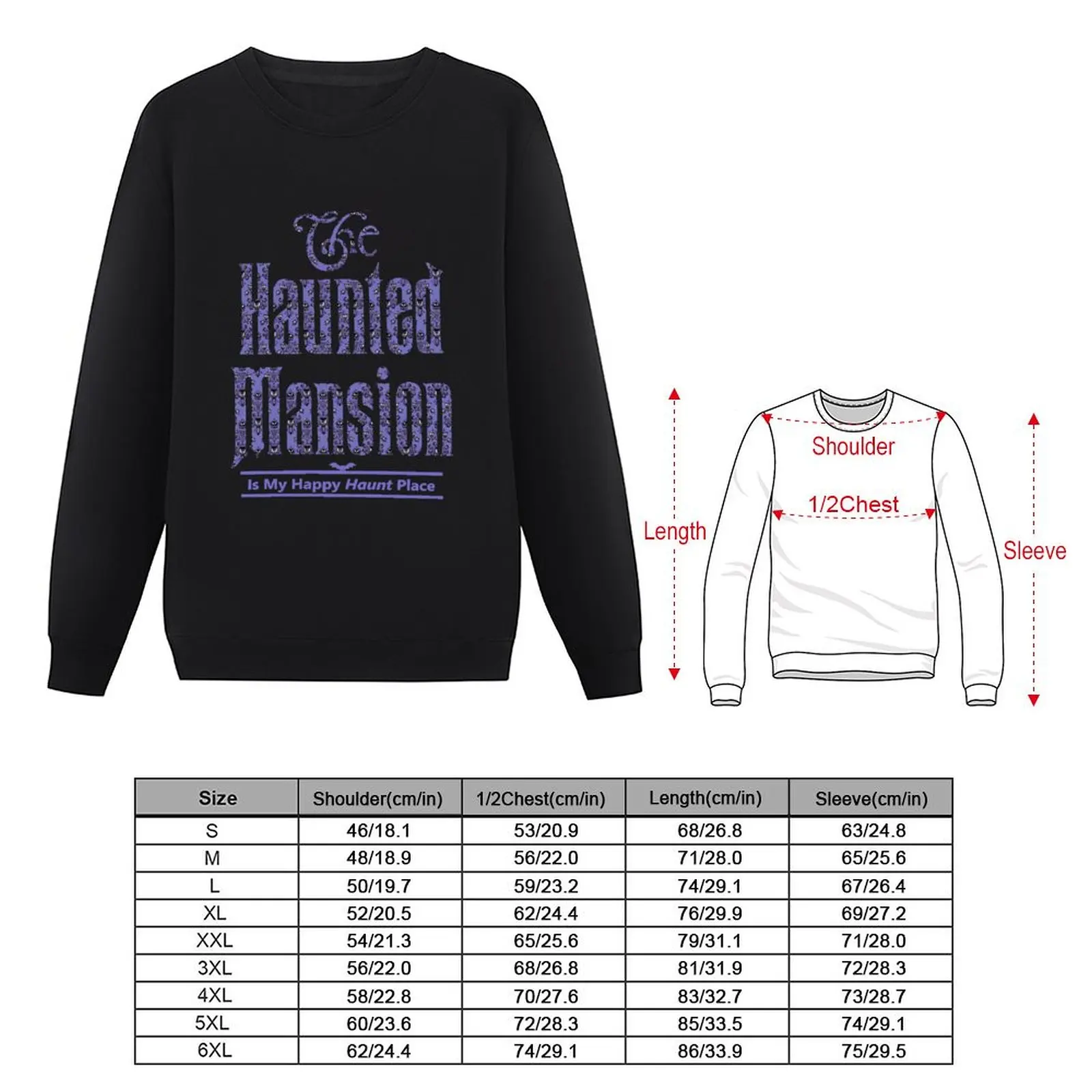 The Haunted Mansion Is My Happy Haunt Place Pullover Hoodie fashion men sports sweatshirt man