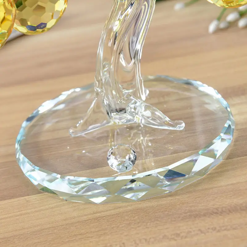 Home Decoration Crystal Apple Tree Ornament Money Tree Living Room Entrance TV Wine Cabinet Decoration Gift Housewarming Gift