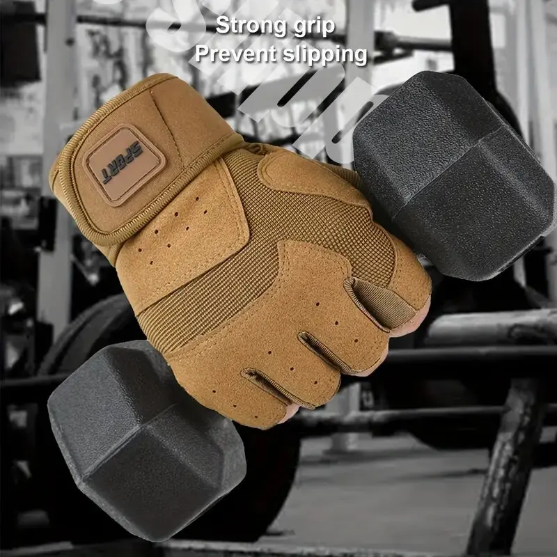 남성 여성을위한 덤벨 장갑 역도 크로스 핏 보디 빌딩 운동 스포츠 체육관 훈련 장갑 미끄럼 방지 손목 보호대