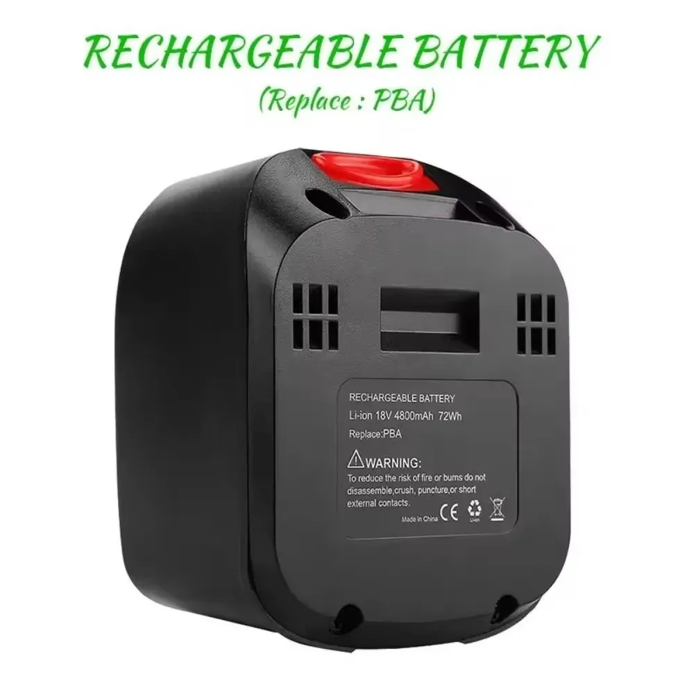 For BOSCH 18V 6000mAh PBA PST PSB PSR Rechargeable Li-ion Battery Home Gardening Tools (Type C Only) AL1810CV