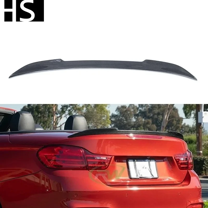 

Suitable for 14-20 BMW 4 Series F33/M4 F83 convertible, modified CS carbon fiber rear spoiler
