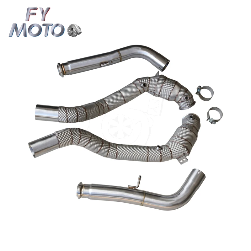 

Exhaust catted downpipe for Mercedes Benz AMG G63 G500 G-class W464 2018+ with heat shield