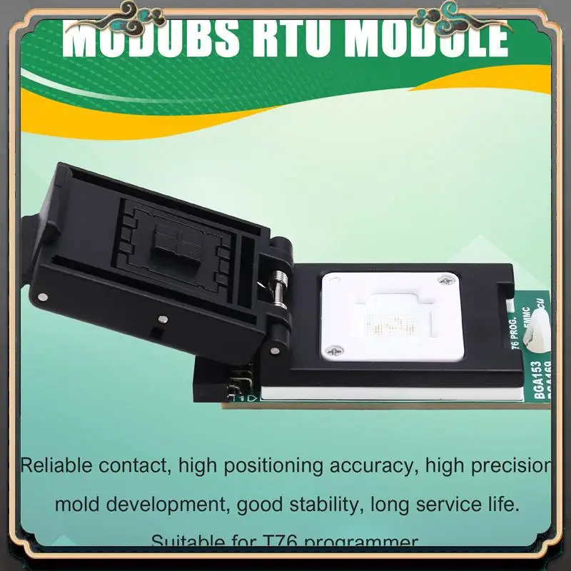 ASMA-For T76 Programmer Adapter Burning Socket EMMC BGA153/BGA169 V2.0 Dual-Head Probe Holder