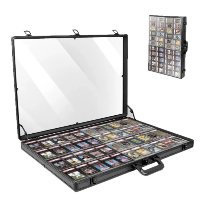 Foldable Portable Aluminum Alloy Vendor Storage Case Multi‑Compartment Display Box With Secure Lock For Street Market Stall Use
