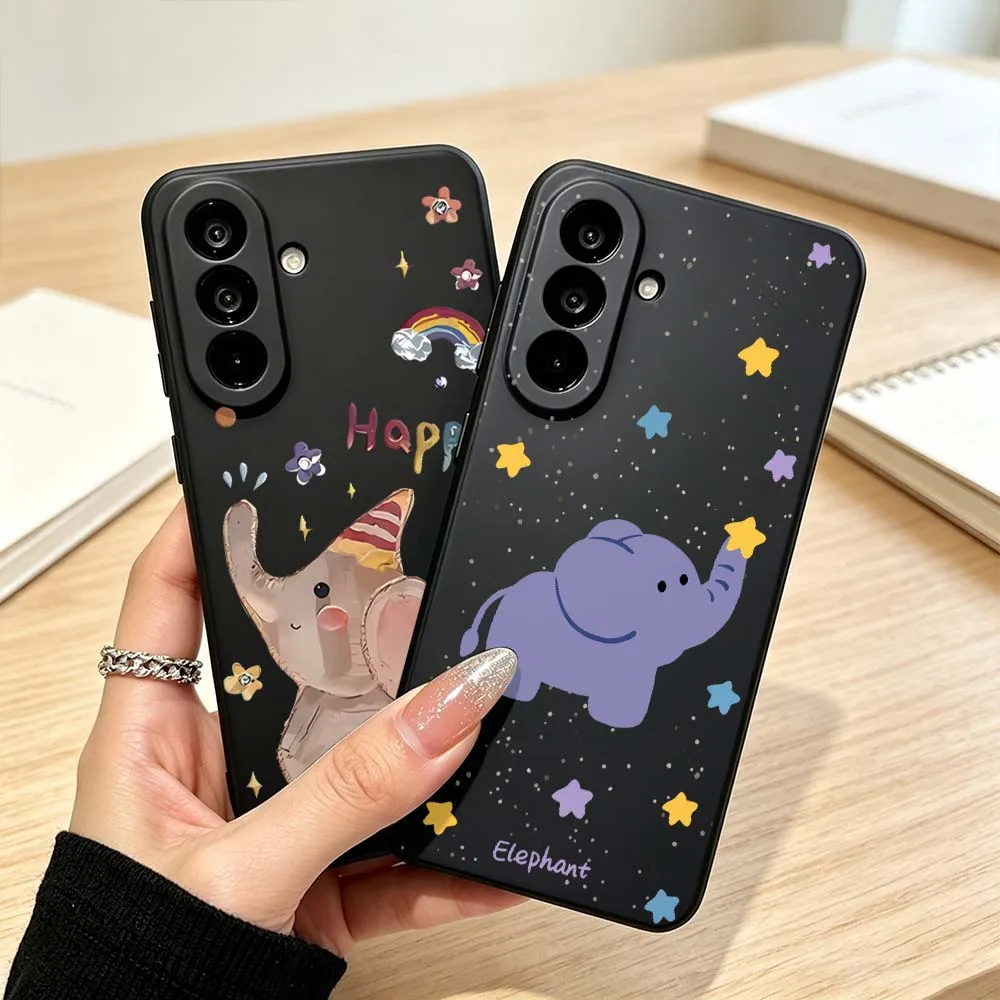 Cartoon Anime Elephant Gift For Samsung Galaxy A73 A71 A56 A55 A54 A53 A52 A50 A40 A37 A36 A35 A32 A31 Phone Case