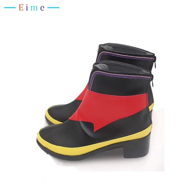 Selly Cosplay Shoes Halloween Carnival Boots Anime Accessories Cosplay Props PU Leather Shoes Big Size Custom Made