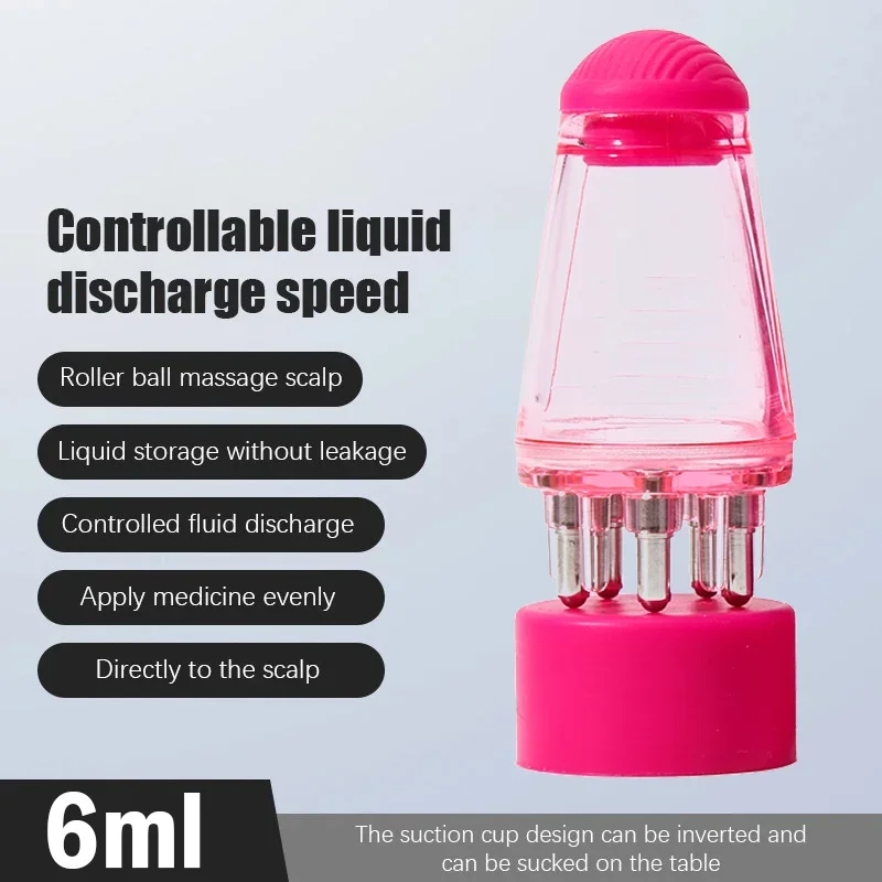 6ML Scalp Applicator Liquid Comb Essential Oil Portable Mini Massage Hair Growth Serum Oil Nourish Comb Hair Root Care Tools