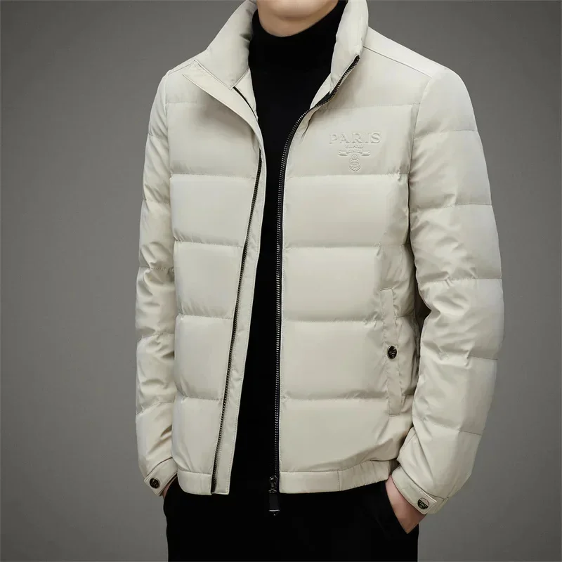 COZOK Designer Clothes Men Ultralight Down Jacket Stand Collar Padded Lightweight Jackets Duck Male Padding Winter Coat