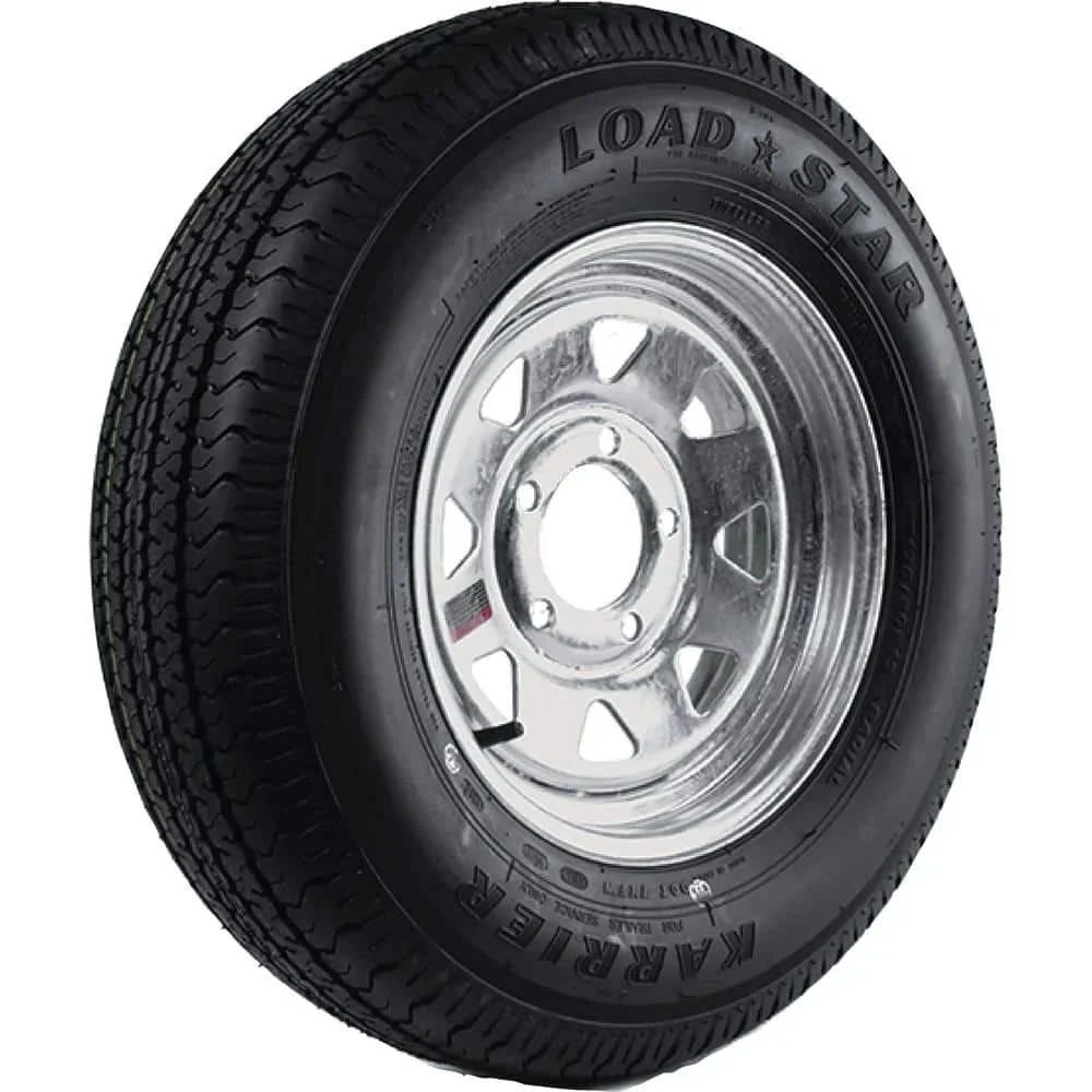 US ST205/75R-14 KR03 Radial 1760 lb. Load Capacity Galvanized 14 in. Bias Tire and Wheel Assembly