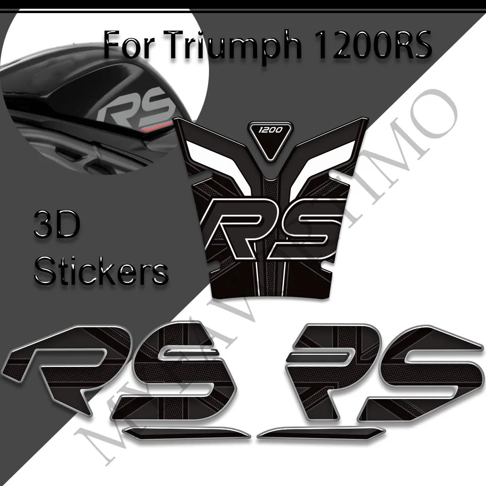 Almohadillas para tanque de combustible de motocicleta, Kit de protección de calcomanías para Triumph Speed Triple 1200rs 1200 RS, 2021, 2022, 2023