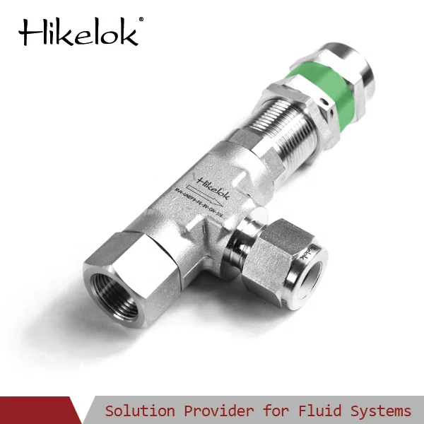 Swagelok Type Hikelok manufacturer Safety Valve High Pressure Stainless Steel  pressure relief valve