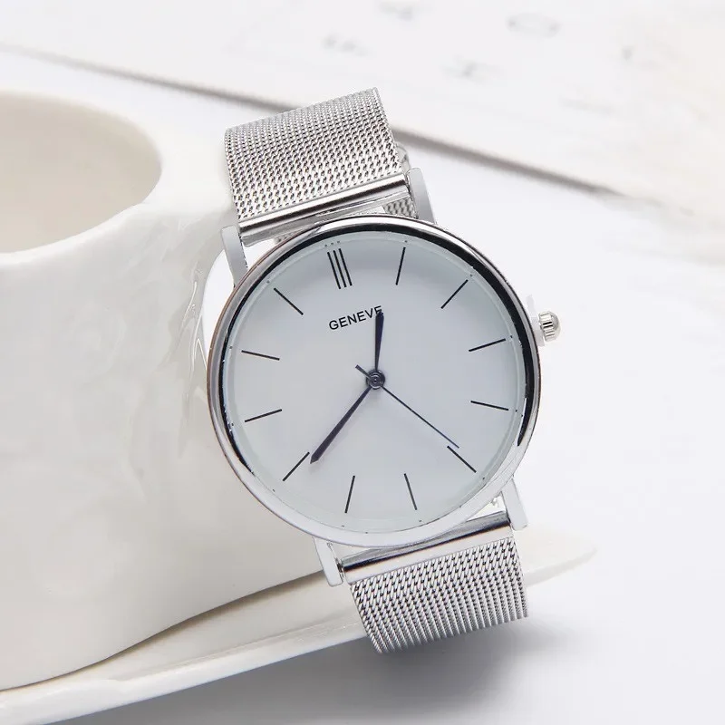 

New Luxury Women Watch Gold Silver Casual Quartz Watch Ladies Mesh Stainless Steel Dress Watch for Women Relogio Feminino Clock