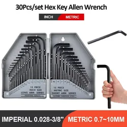 30PCS Allen Key Set Hex Wrench Screwdriver Set 0.028